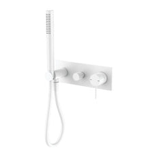 Nero Mecca Shower Mixer Divertor System Matte White NR221912EMW - The Blue Space