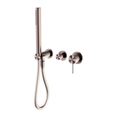 Nero Mecca Shower Mixer Divertor System Separate Back Plate in Brushed Bronze NR221912FBZ  - The Blue Space