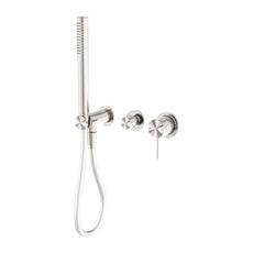 Nero Mecca Shower Mixer Divertor System Separate Back Plate in Brushed Nickel NR221912FBN - The Blue Space