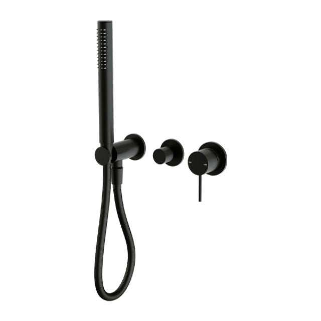 Nero Mecca Shower Mixer Divertor System Separate Back Plate in Matte Black NR221912FMB - The Blue Space