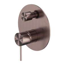 Nero Mecca Shower Mixer With Diverter Brushed Bronze NR221911ABZ - The Blue Space