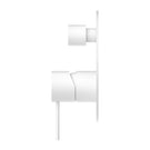 Buy Online Nero Mecca Shower Mixer With Diverter in Matte White NR221911AMW - The Blue Space