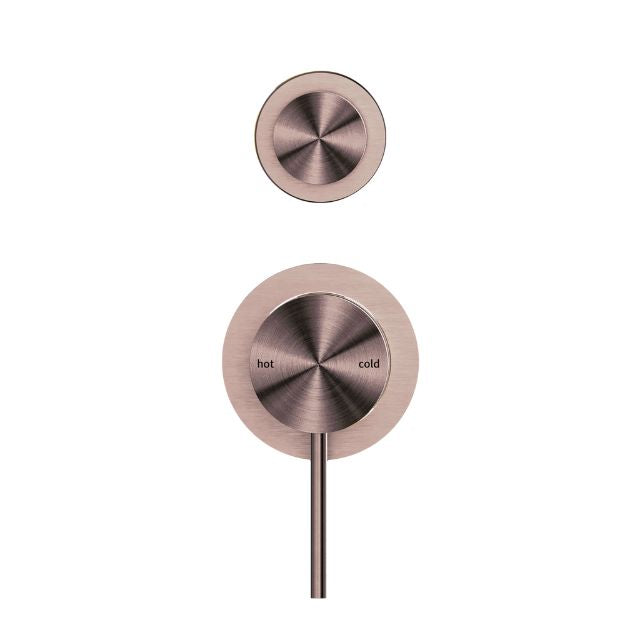 Buy Online Nero Mecca Shower Mixer With Diverter Separate Back Plate Brushed Bronze NR221911sBZ - The Blue Space