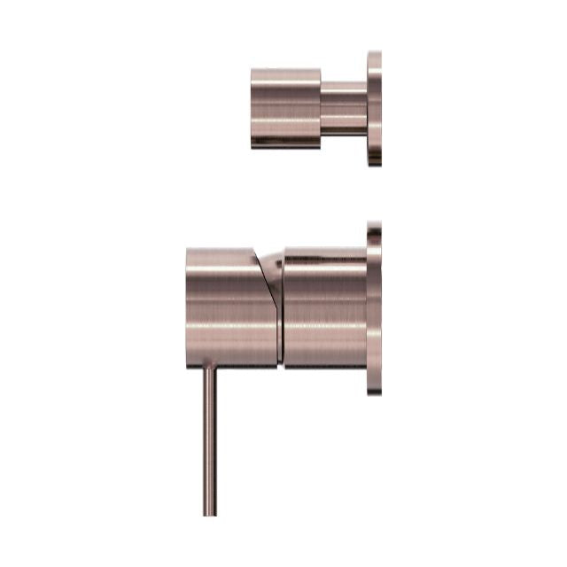 Buy Nero Mecca Shower Mixer With Diverter Separate Back Plate Brushed Bronze NR221911sBZ - The Blue Space