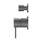 Buy Nero Mecca Shower Mixer With Diverter Separate Back Plate Gun Metal NR221911sGM - The Blue Space