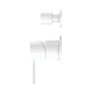 Buy Nero Mecca Shower Mixer With Diverter Separate Back Plate Matte White NR221911sMW - The Blue Space