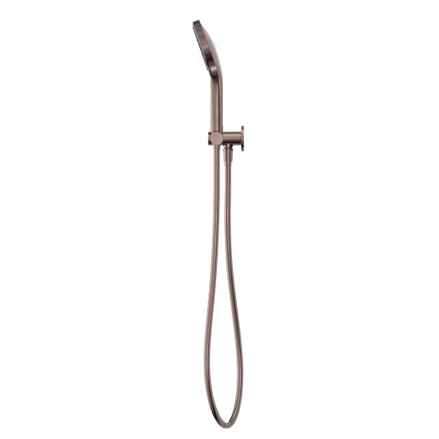 Side View Nero Mecca Shower On Bracket With Air Shower II Brushed Bronze NR221905FBZ - The Blue Space