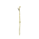 Side View Nero Mecca Shower Rail With Air Shower II Brushed Gold NR221905GBG - The Blue Space