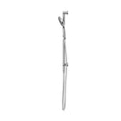 Side View Nero Mecca Shower Rail With Air Shower II Chrome - NR221905GCH - The Blue Space