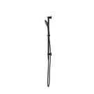 Side View Nero Mecca Shower Rail With Air Shower II Matte Black - NR221905GMB - The Blue Space