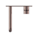 Top View Nero Mecca Wall Basin Mixer 120mm Spout Brushed Bronze - NR221910a120BZ - The Blue Space