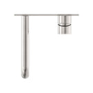 Top View Nero Mecca Wall Basin Mixer 120mm Spout Brushed Nickel - NR221910a120BN - The Blue Space