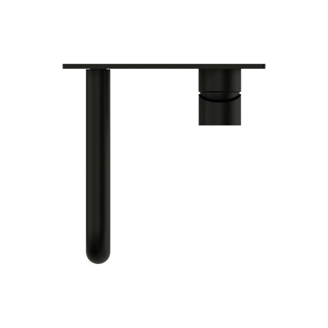 Top View Nero Mecca Wall Basin Mixer 120mm Spout Matte Black - NR221910a120MB - The Blue Space