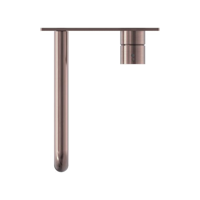 Find Nero Mecca Wall Basin Mixer Handle Up 120mm Spout Brushed Bronze - NR221910b120BZ - The Blue Space