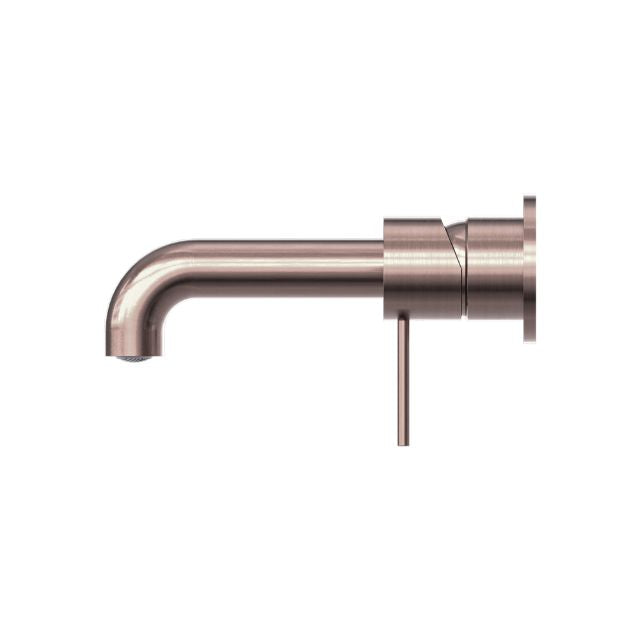 Buy Online Nero Mecca Wall Basin Mixer Sep BP 230mm Spout Brushed Bronze NR221910C230BZ - The Blue Space