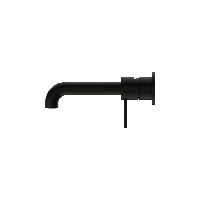 Buy Online Nero Mecca Wall Basin Mixer Separate Backplate 260mm Spout Matte Black - NR221910C260MB - The Blue Space