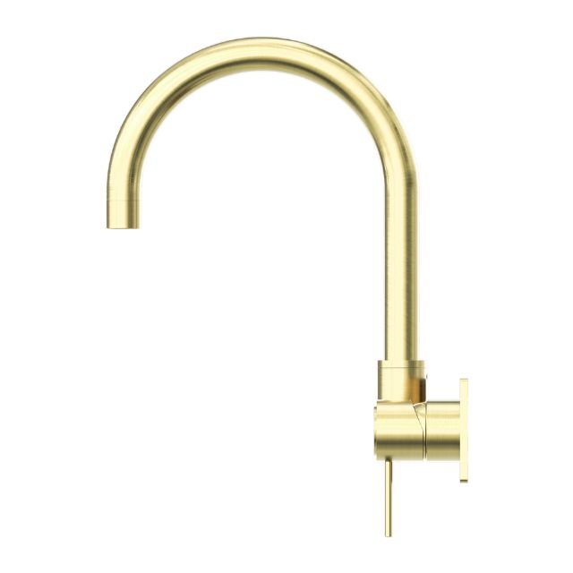 Buy Nero Mecca Wall Basin / Bath Mixer Set with Swivel Spout in Brushed Gold NR221910QBG - The Blue Space