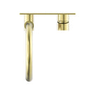 Buy Now Nero Mecca Wall Basin / Bath Mixer Set with Swivel Spout in Brushed Gold NR221910QBG - The Blue Space