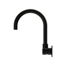 Buy Online Nero Mecca Wall Basin/Bath Mixer Swivel Spout with Handle Up Wall Mixer in Matte Black NR221910PMB - The Blue Space