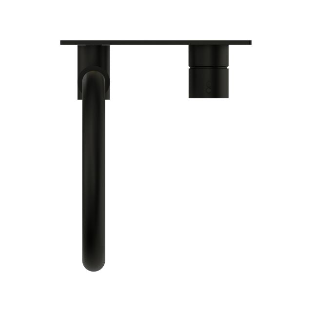 Shop Nero Mecca Wall Basin/Bath Mixer Swivel Spout with Handle Up Wall Mixer in Matte Black NR221910PMB - The Blue Space