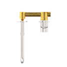 Buy Online Nero Mecca Wall Basin/Bath Mixer Swivel Spout 225mm Brushed Nickel NR221910RBN - The Blue Space