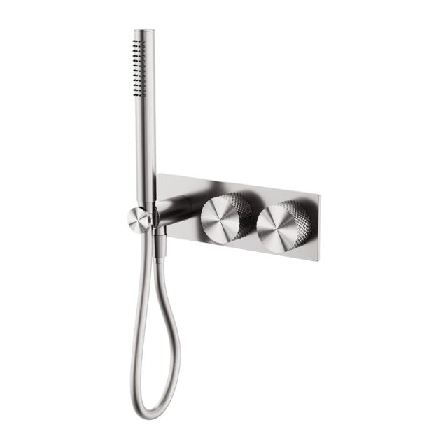 Nero Opal Progressive Shower System Brushed Nickel NR252003CBN - The Blue Space