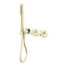 Nero Opal Progressive Shower System Separate Plate Brushed Gold NR252003DBG - The Blue Space