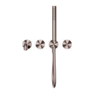 Front Nero Opal Progressive Shower System Separate Plate With Spout 230mm Brushed Bronze NR252003B230BZ - The Blue Space