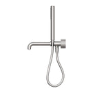 Side Nero Opal Progressive Shower System Separate Plate With Spout 250mm Brushed Nickel NR252003B250BN - The Blue Space