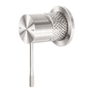 Nero Opal Shower Mixer 60mm Plate Brushed Nickel NR251909hBN - The Blue Space