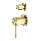 Nero Opal Shower Mixer With Divertor Separate Plate Brushed Gold NR251909eBG - The Blue Space