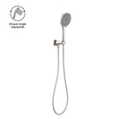 Nero Opal Shower On Bracket With Air Shower II Brushed Nickel NR251905FBN - The Blue Space