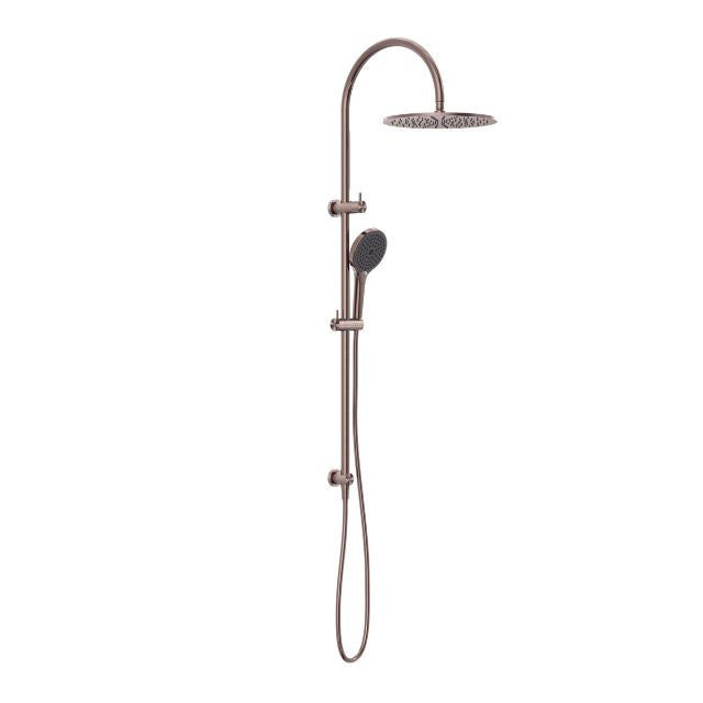 Nero Opal Twin Shower With Air Shower II Brushed Bronze NR251905HBZ - The Blue Space