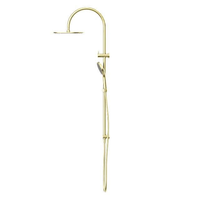 Buy Online Nero Opal Twin Shower With Air Shower II Brushed Gold NR251905HBG - The Blue Space