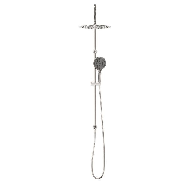 Buy Nero Opal Twin Shower With Air Shower II Brushed Nickel NR251905HBN - The Blue Space