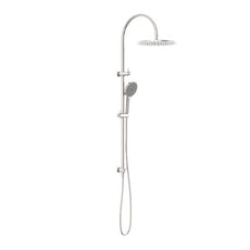 Nero Opal Twin Shower With Air Shower II Brushed Nickel NR251905HBN - The Blue Space