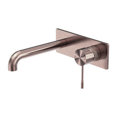 Nero Opal Wall Basin/Bath Mixer 120mm Brushed Bronze NR251907A120BZ - The Blue Space