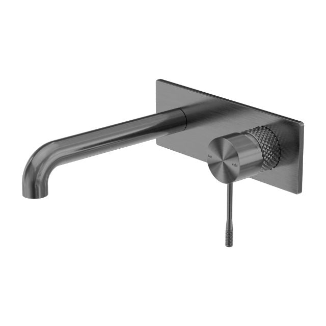 Nero Opal Wall Basin/Bath Mixer 120mm Graphite NR251907A120GR - The Blue Space