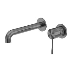 Nero Opal Wall Basin/Bath Mixer Separate Back Plate 120mm Graphite NR251907B120GR - The Blue Space