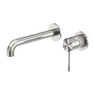 Nero Opal Wall Basin/Bath Mixer Separate Back Plate 160mm Brushed Nickel NR251907B160BN - The Blue Space