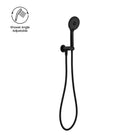 Nero Project Round Shower on Bracket 4 Star Rating Matte Black NR320MB - The Blue Space