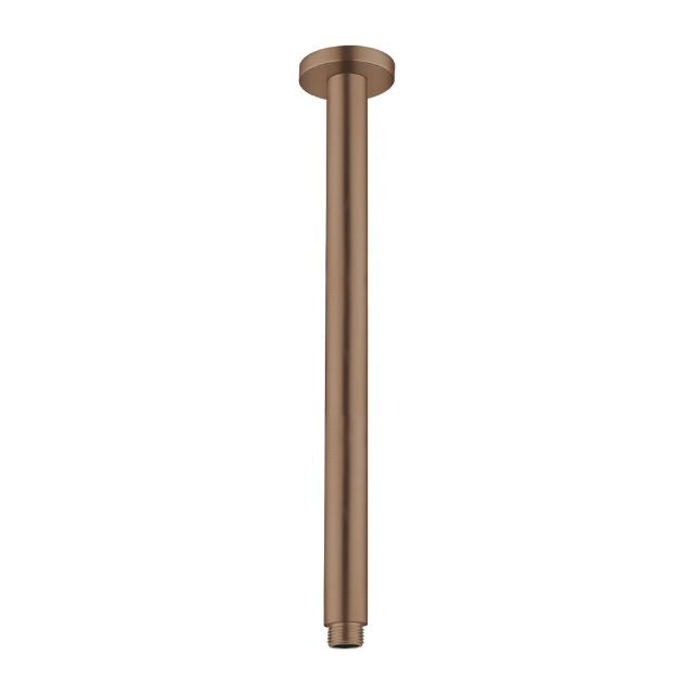 Nero Round Ceiling Arm 300mm Length Brushed Bronze NR503300BZ - The Blue Space