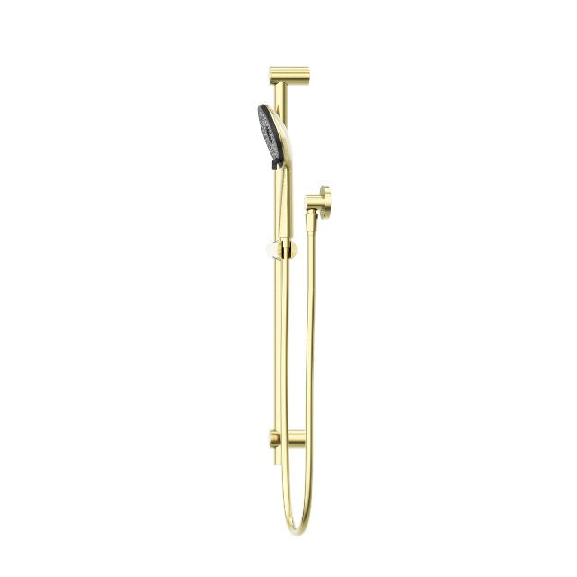 Shop Nero Round Metal Project Rail Shower Brushed Gold NR318BG - The Blue Space