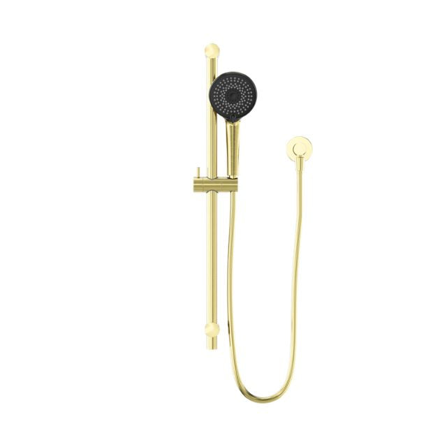 Buy Online Nero Round Metal Project Shower Rail Brushed Gold with WELS 4 Star Rated NR319BG - The Blue Space