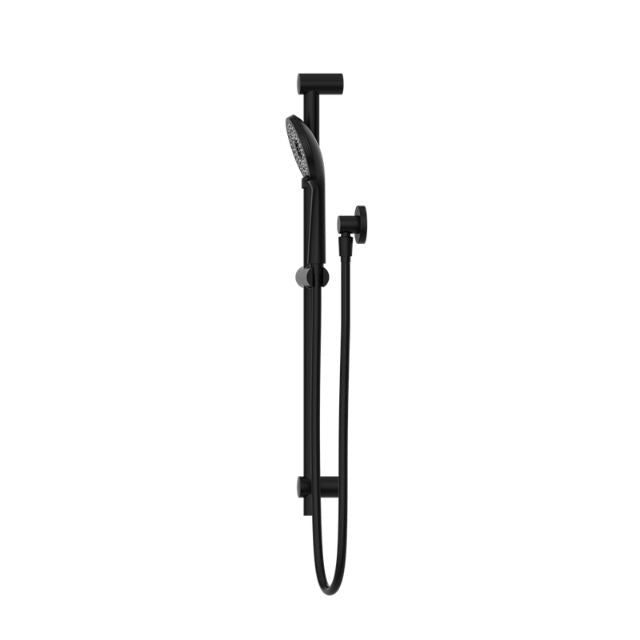 Buy Nero Round Metal Project Shower Rail Matte Black WELS 4 Star Rated - NR319MB - The Blue Space