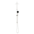 Buy Online Nero Round Project Twin Shower 4 Star Rating Brushed Nickel NR232105fBN - The Blue Space