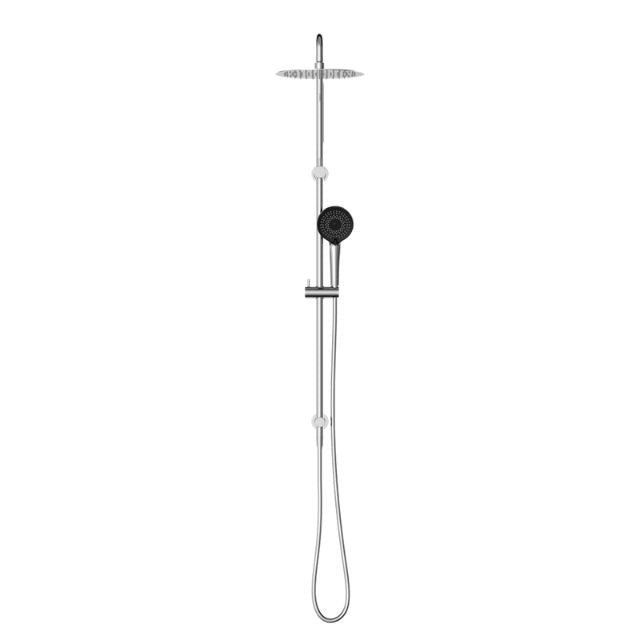 Buy Online Nero Round Project Twin Shower 4 Star Rating Chrome NR232105fCH - The Blue Space