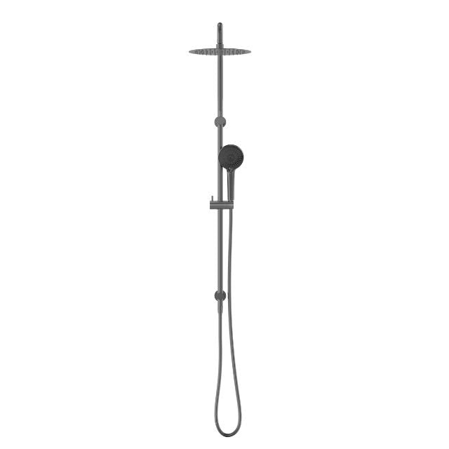 Buy Online Nero Round Project Twin Shower Gunmetal NR232105DGM - The Blue Space