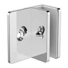 Nero Shower F-Shaped Bracket 100mm Glass Chrome NRSH202aCH - The Blue Space