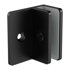 Nero Shower F-Shaped Bracket 100mm Glass Matte Black NRSH202aMB - The Blue Space